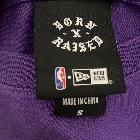Los Angeles Lakers Purple and Yellow, Born and Raised T-shirt - Picture 2 of 4